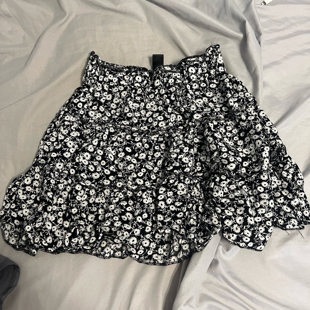 floral flowy skirt